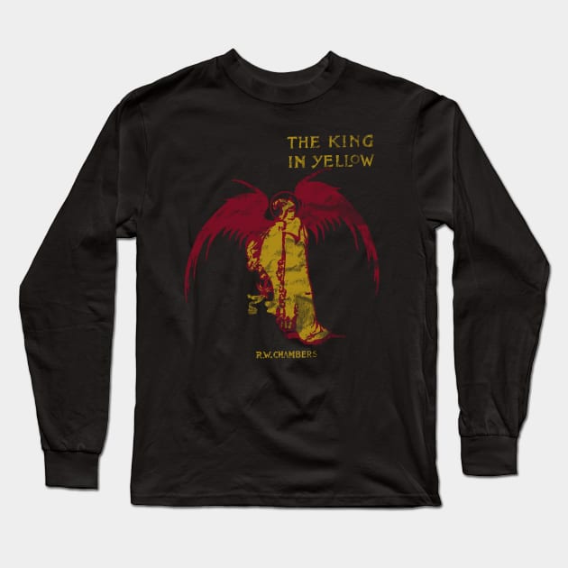 King In Yellow Long Sleeve T-Shirt by traceygurney